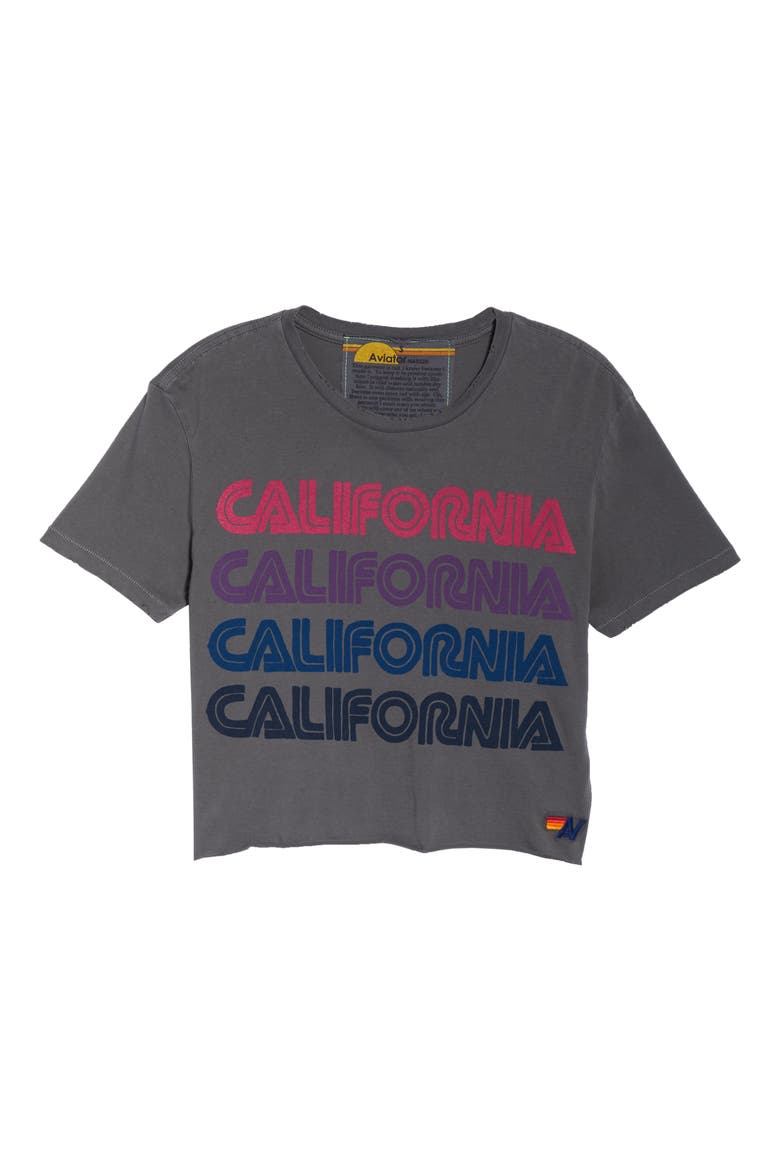 California Repeat Graphic Tee, Alternate, color, VINTAGE CHARCOAL