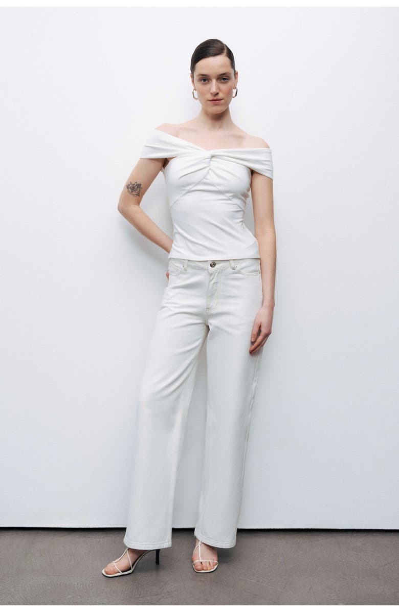 Nocturne Twist Detail Blouse, Alternate, color, 