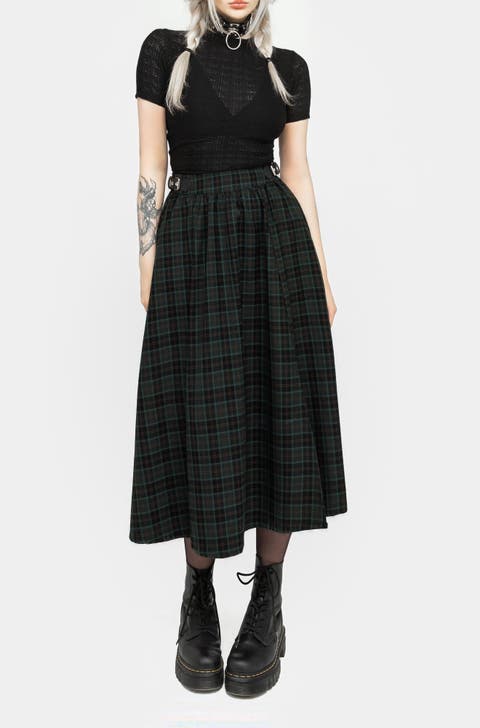 Nightingale Buckled Midi Skirt