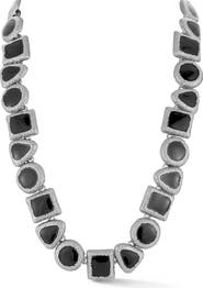SPHERA MILANO Enamel Geometric Link Necklace