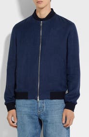 ZEGNA Linen Twill Bomber Jacket
