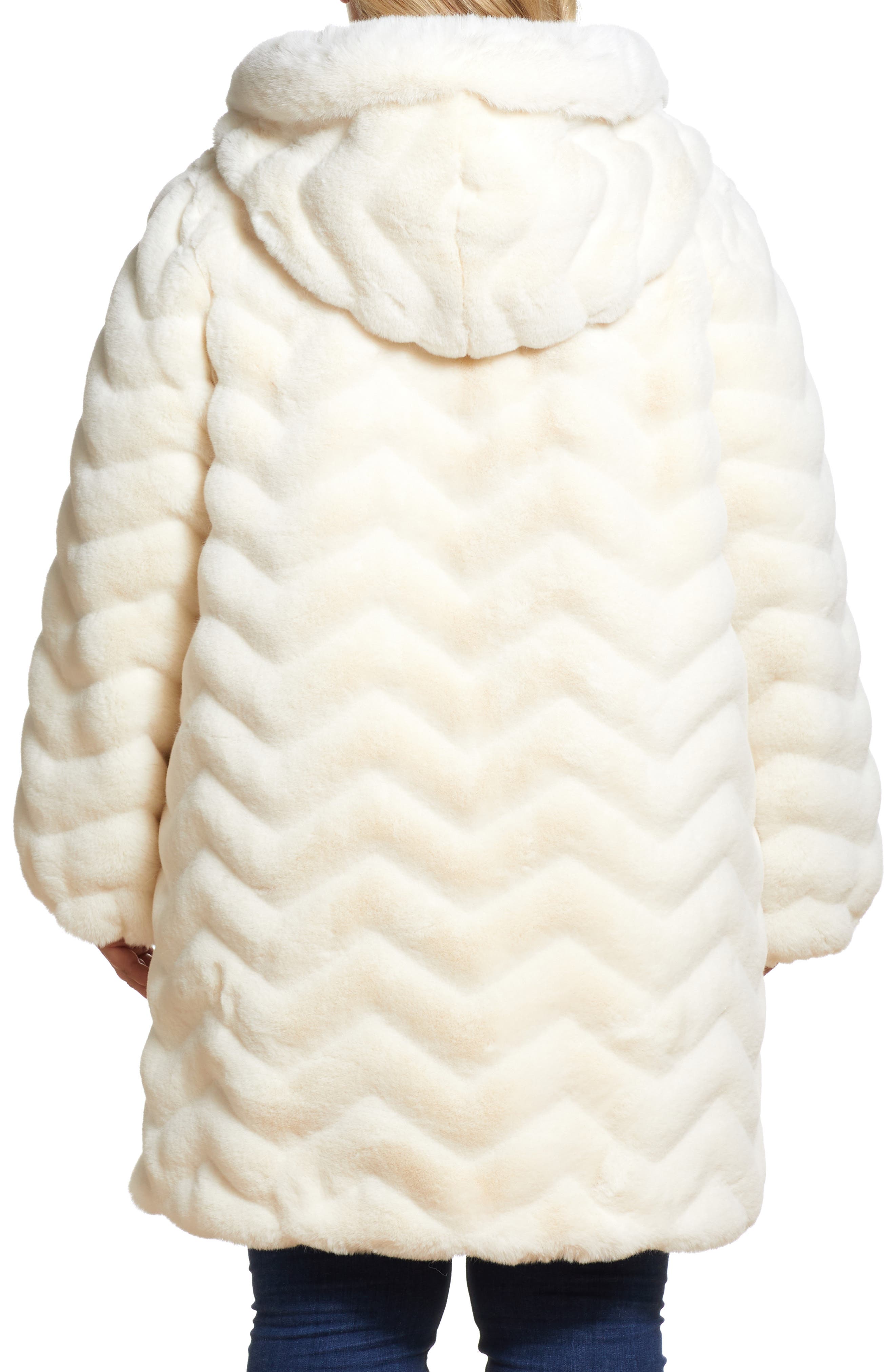 Hooded Faux Fur Jacket - image 4