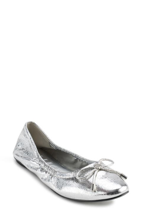 Velma Metallic Ballet Flat (Women)