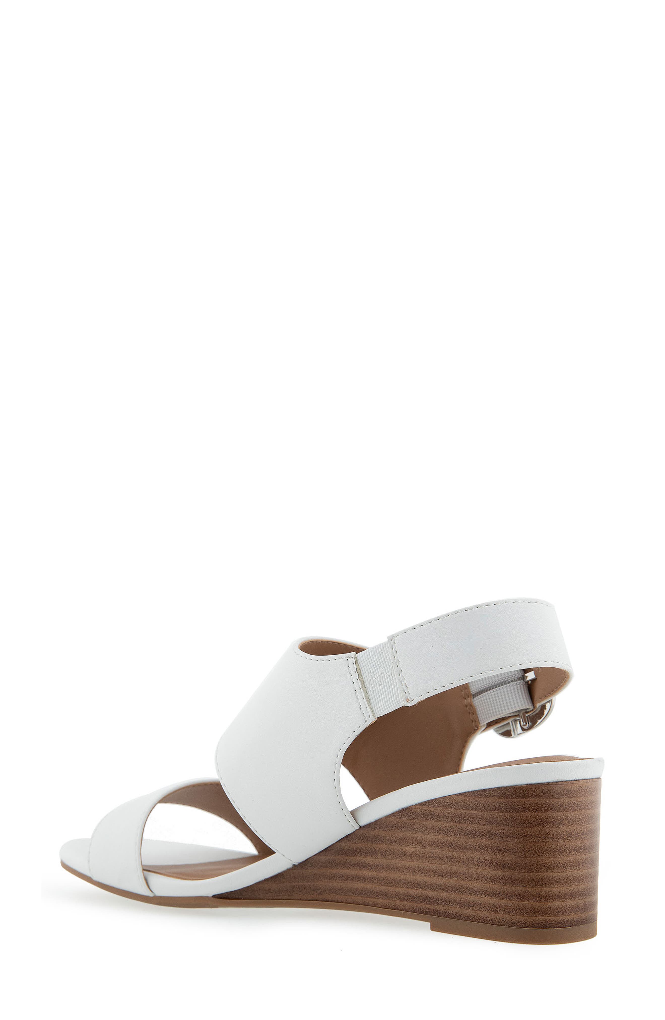 Worth Wedge Sandal, Alternate, color, WHITE COMBO