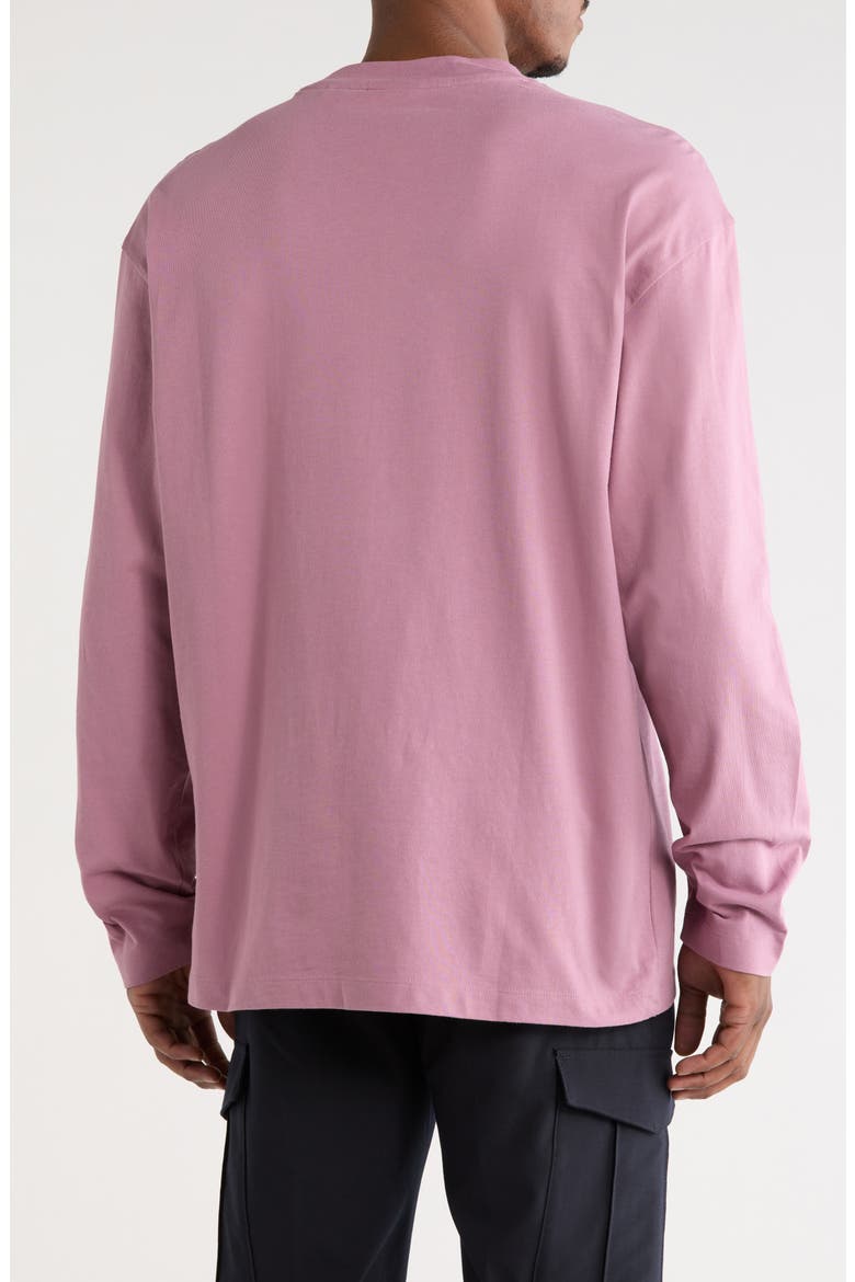 Long Sleeve Logo Graphic T-shirt, Alternate, color, DARK PINK