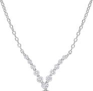 Julianna B. Lab-Grown Diamond Graduated V Necklace