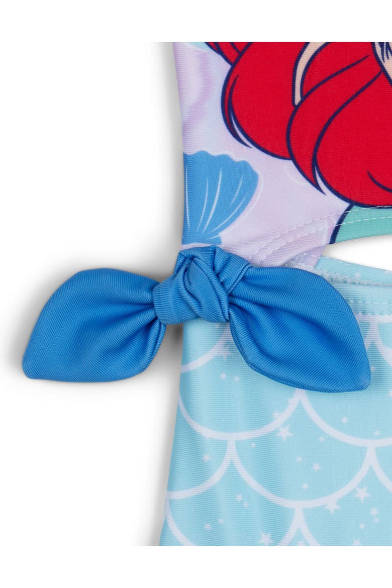 The Little Mermaid Princess Ariel One-Piece Bathing Suit, Alternate, color, Ariel Lavender Blue