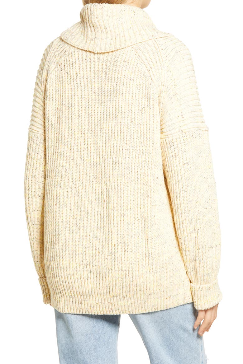 Leo Tunic Sweater, Alternate, color, SASSY PEACH COMBO