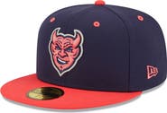 New Era Men's New Era Navy/Red Demonios de Des Moines Copa De La Diversion 59FIFTY Fitted Hat