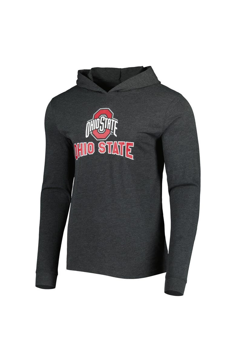CONCEPTS SPORT Men's Concepts Sport Scarlet/Heather Charcoal Ohio State Buckeyes Meter Long Sleeve Hoodie T-Shirt & Jogger Pajama Set, Alternate, color, Scarlet