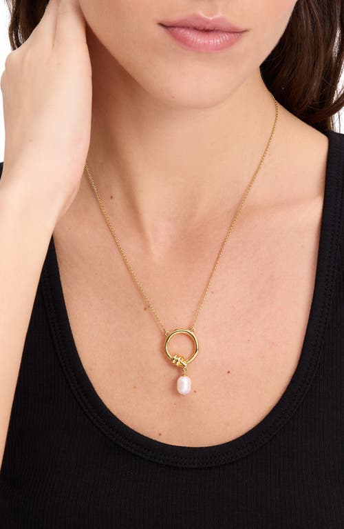 Kate Spade New York Ropes & Knots Freshwater Pearl Pendant Necklace, 18-21
