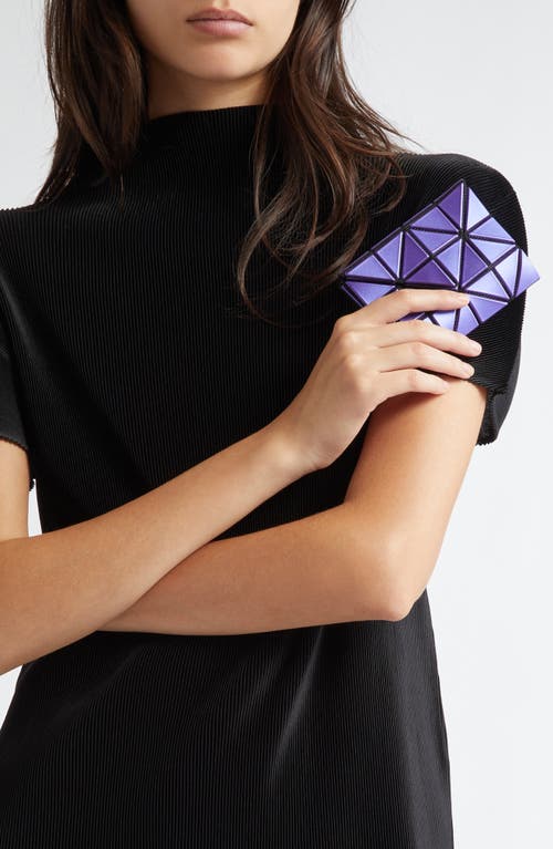 Bao Bao Issey Miyake Metallic Card Case In Purple
