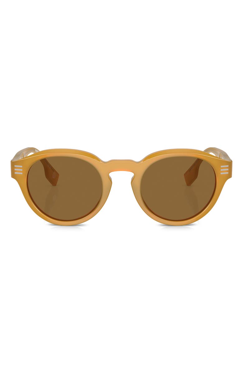 Burberry 50mm Phantos Sunglasses, Main, color, Brown