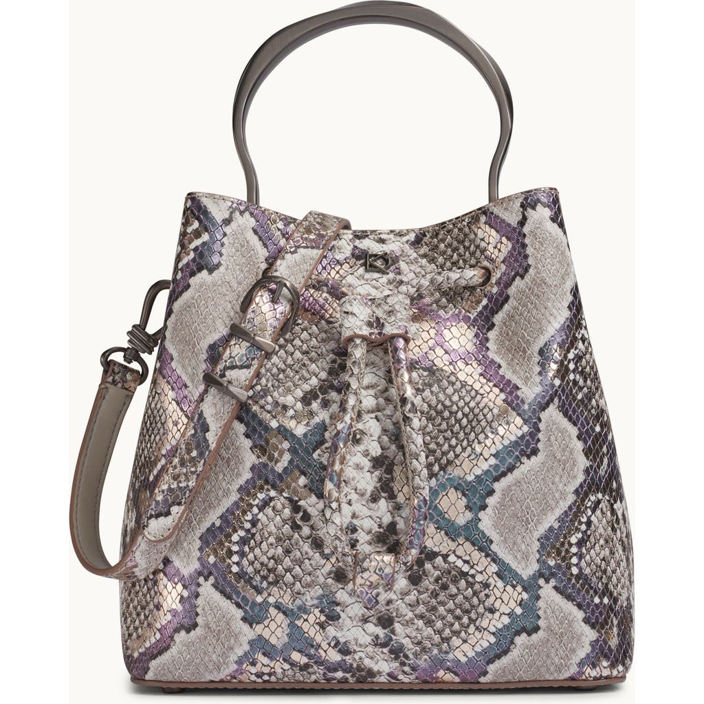 Donna Karan Lawrence Python Top Handle Bucket