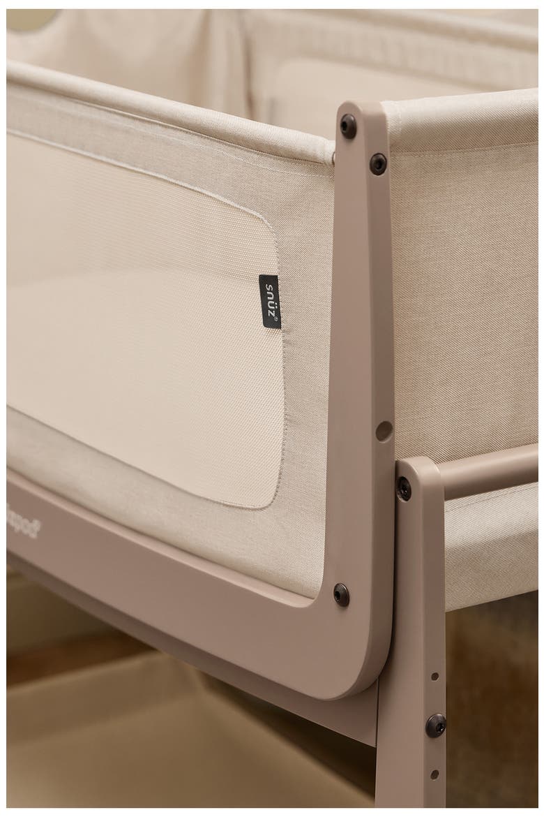 The SnüzPod5 Bedside Bassinet & SnüzPod5 Waterproof Mattress Protector Bundle, Alternate, color, MOCHA