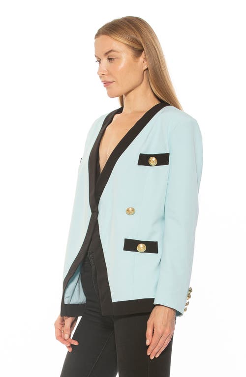 Alexia Admor Emele Oversize Contrast Trim Blazer
