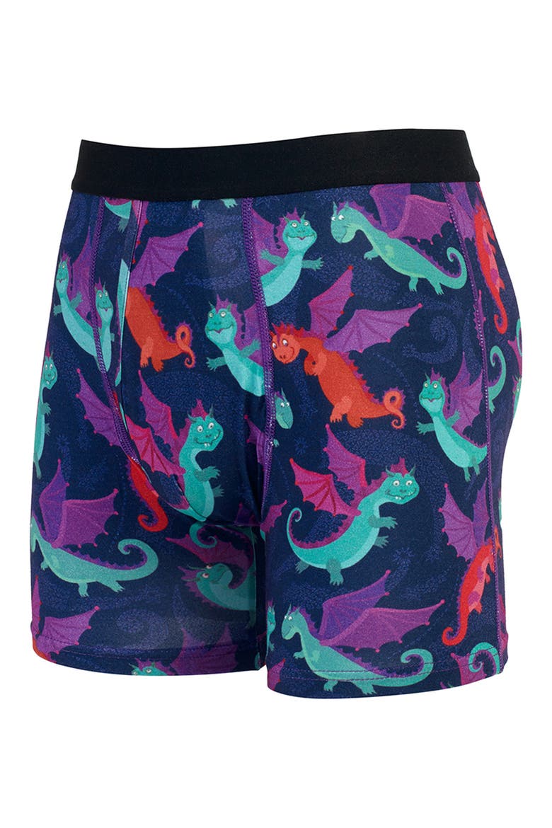 Dragons Boxer Briefs, Alternate, color, BLUE