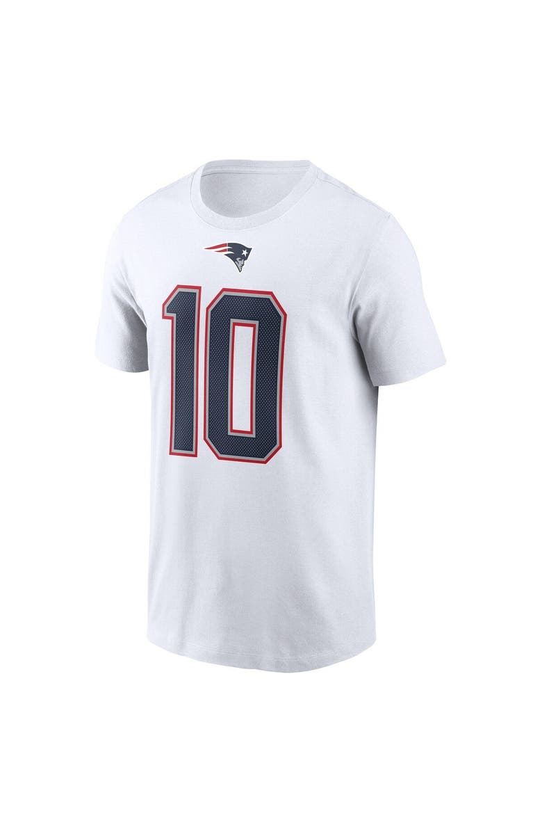 Nike Men's Nike Mac Jones White New England Patriots Player Name & Number T-Shirt, Alternate, color, 