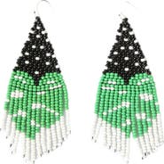 Fosterie White Monstera Earrings