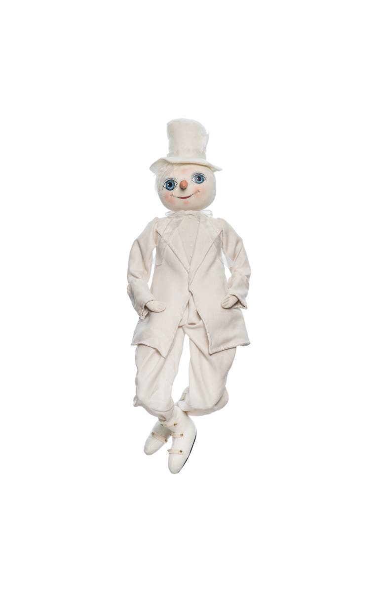 Gallerie II Sir Snow Gathered Traditions Joe Spencer Figure, Main, color, White