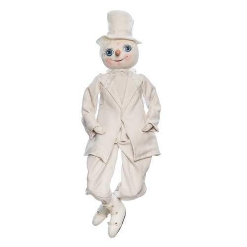 Gallerie Ii Sir Snow Gathered Traditions Joe Spencer Figure In White