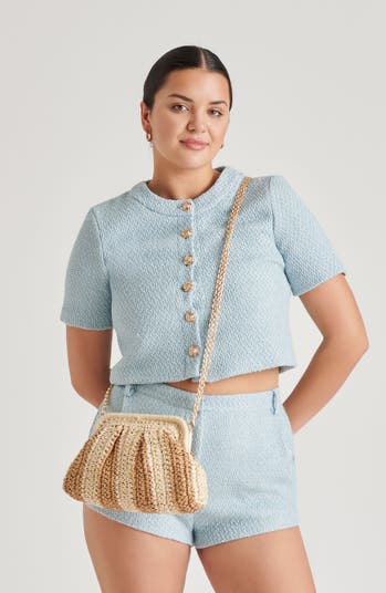 Hydra Convertible Raffia Clutch