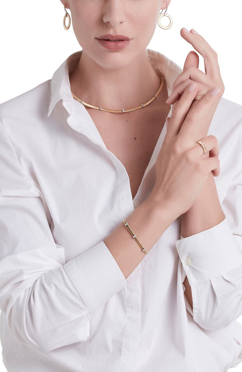 Marco Bicego Masai 18K Yellow Gold & Diamond Single Strand Bracelet, Alternate, color,