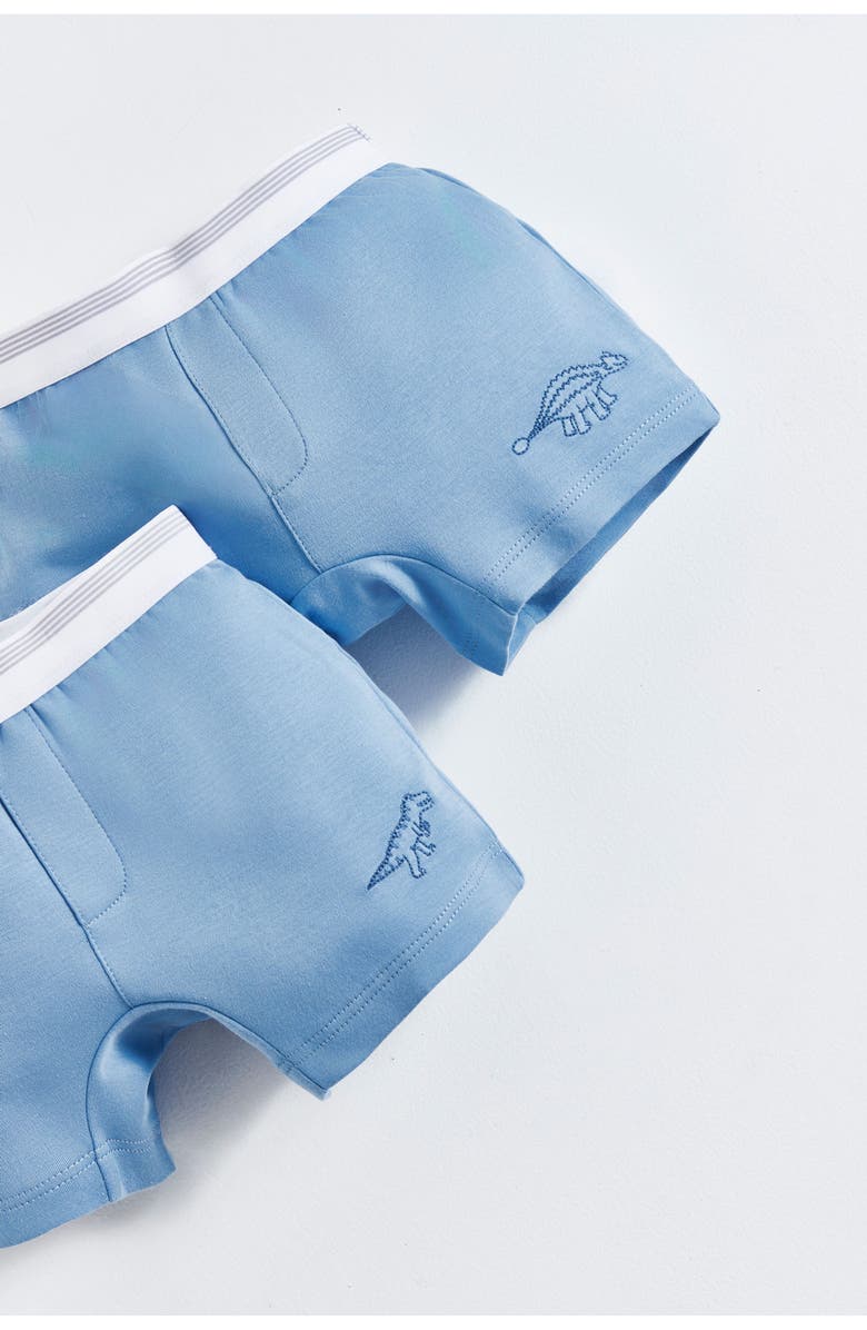 Babycottons Premium Cotton Roar Boxers 2-Pack for Toddler, Alternate, color, Blue