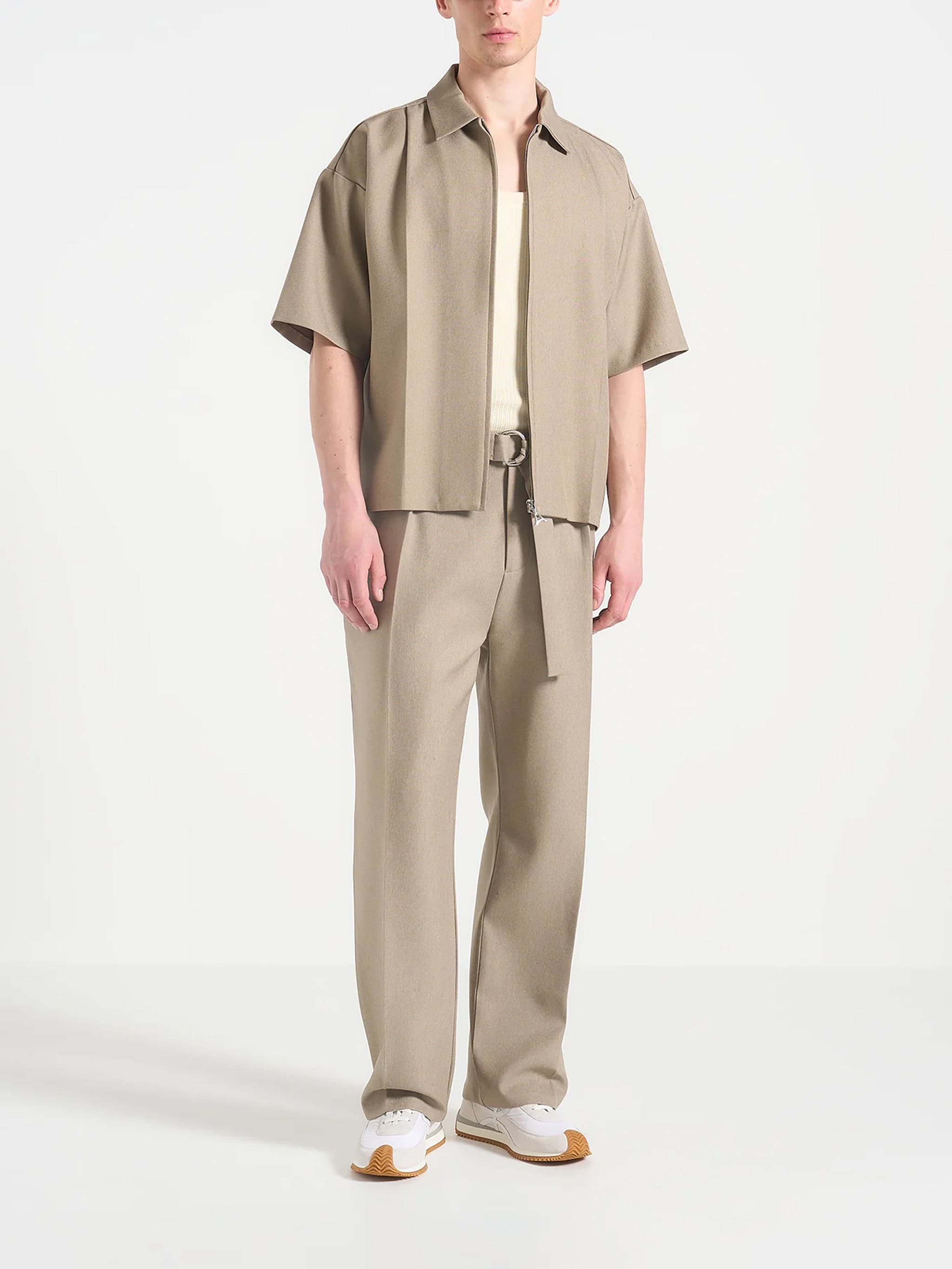 Aven Boxy Shirt with Crease