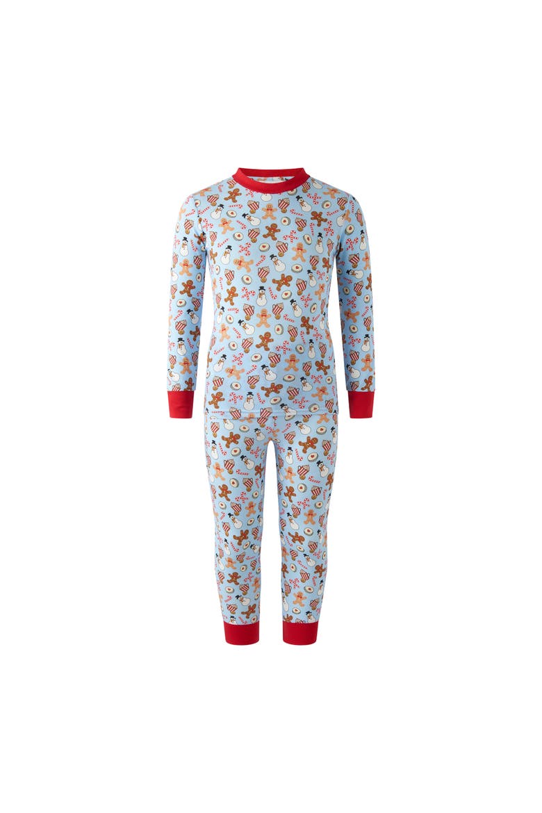 Gingerbread Pajamas, Main, color, Blue