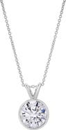 LuvMyJewelry Astral 14K Gold Round Lab Grown Diamond Pendant - 3 Ct
