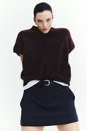 H&M Wool Mock Turtleneck Sweater Vest