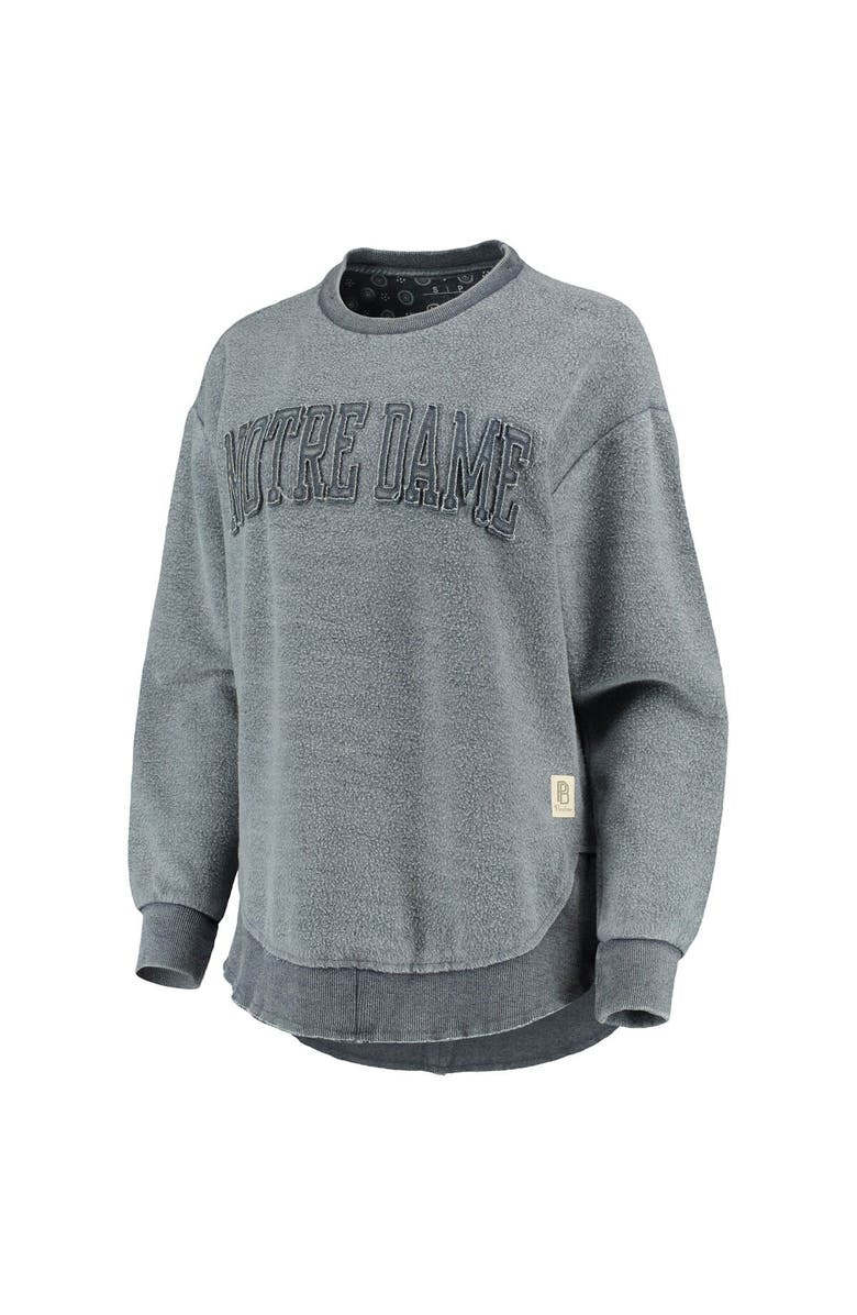 PRESSBOX Women's Pressbox Navy Notre Dame Fighting Irish Ponchoville Pullover Sweatshirt, Alternate, color, 