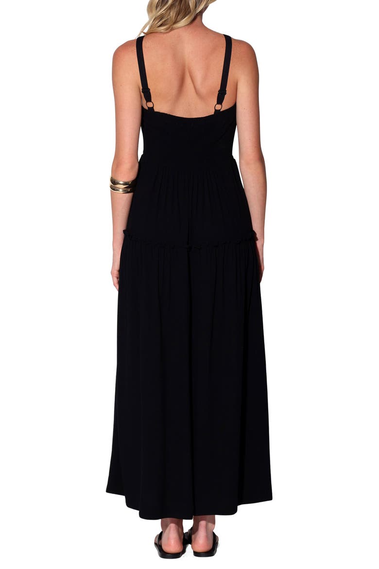 Tansy Tiered Maxi Dress, Alternate, color, BLACK