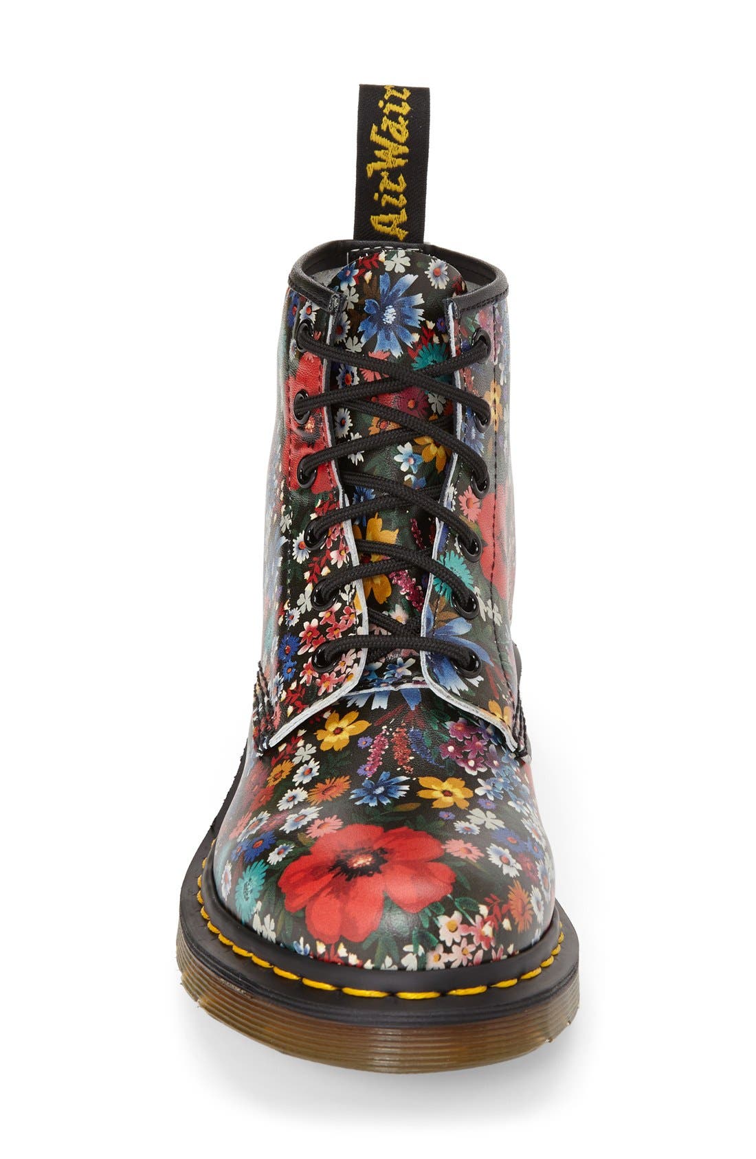 '101' Floral Print Leather Boot, Alternate, color, FLORAL MULTI