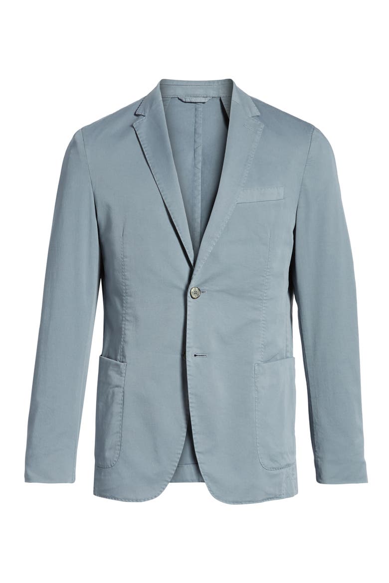 Hanry-D Trim Fit Stretch Cotton Blazer, Alternate, color, BLUE