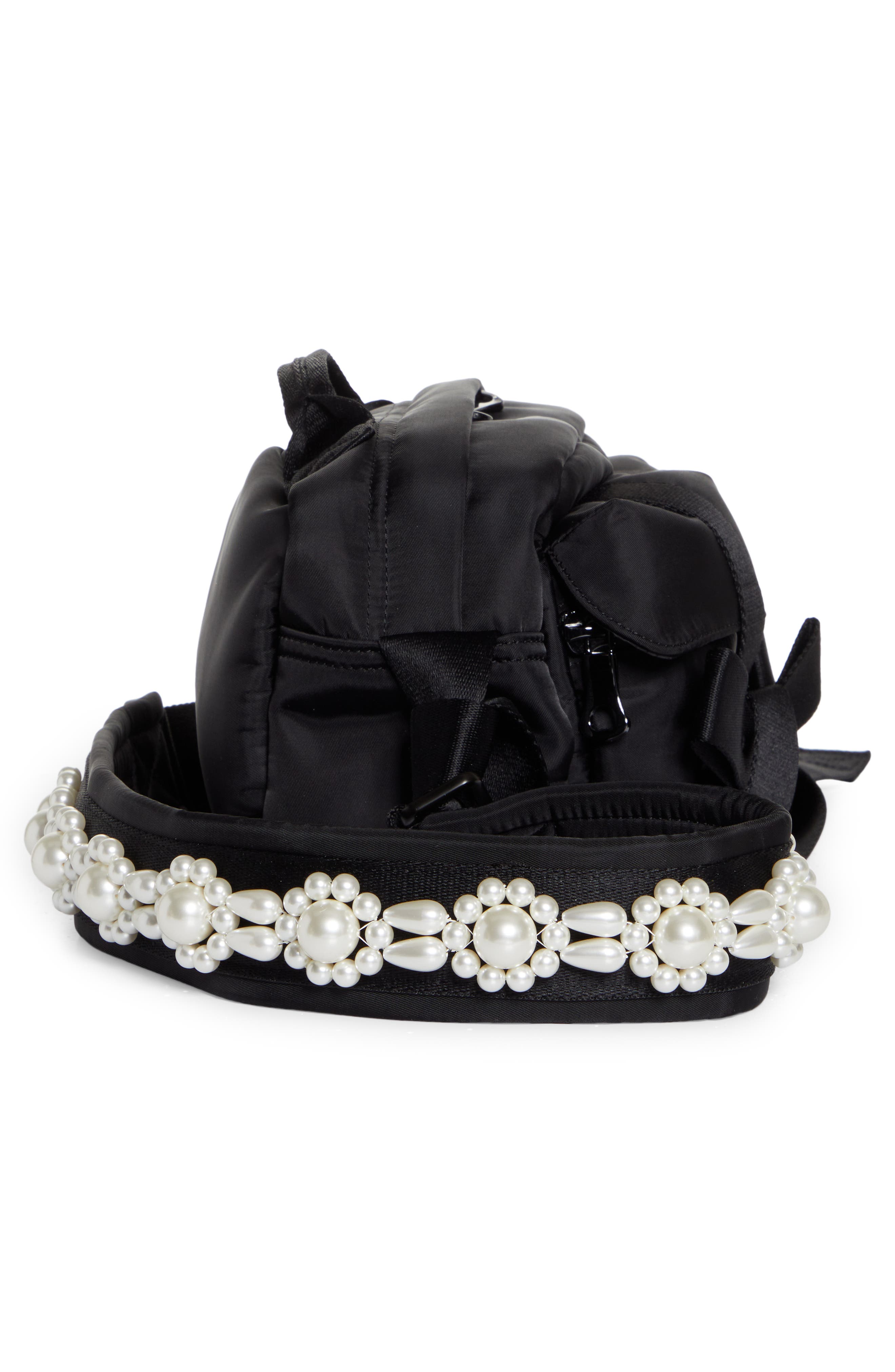 Crossbody Bum Bag, Alternate, color, BLACK/PEARL
