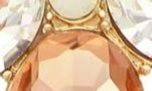Olivia Welles Analissa Crystal Statement Necklace In Orange