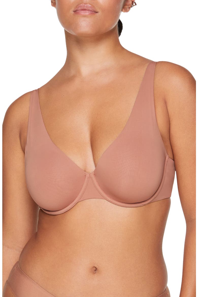 24/7® Classic Second Skin Unlined Underwire Bra, Main, color, MOCHA