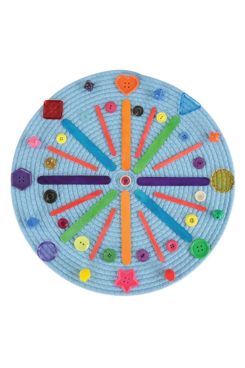 Flex Spot Woven Mat - Blue - Set of 6, Alternate, color, Blue