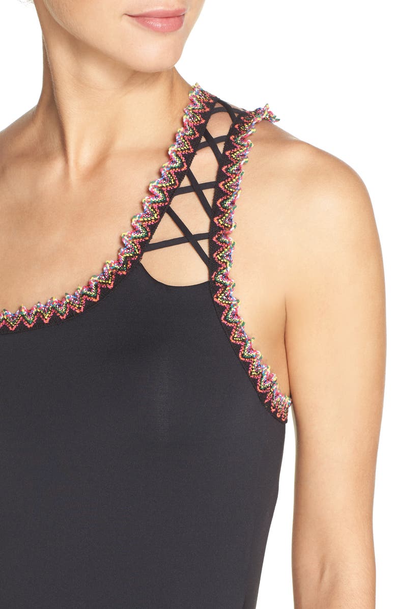 Becca Mardi Gras One-Piece Swimsuit, Alternate, color,