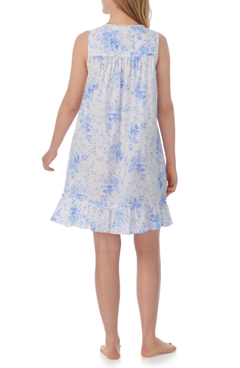 Eileen West Floral Cotton Lawn Chemise, Alternate, color, 