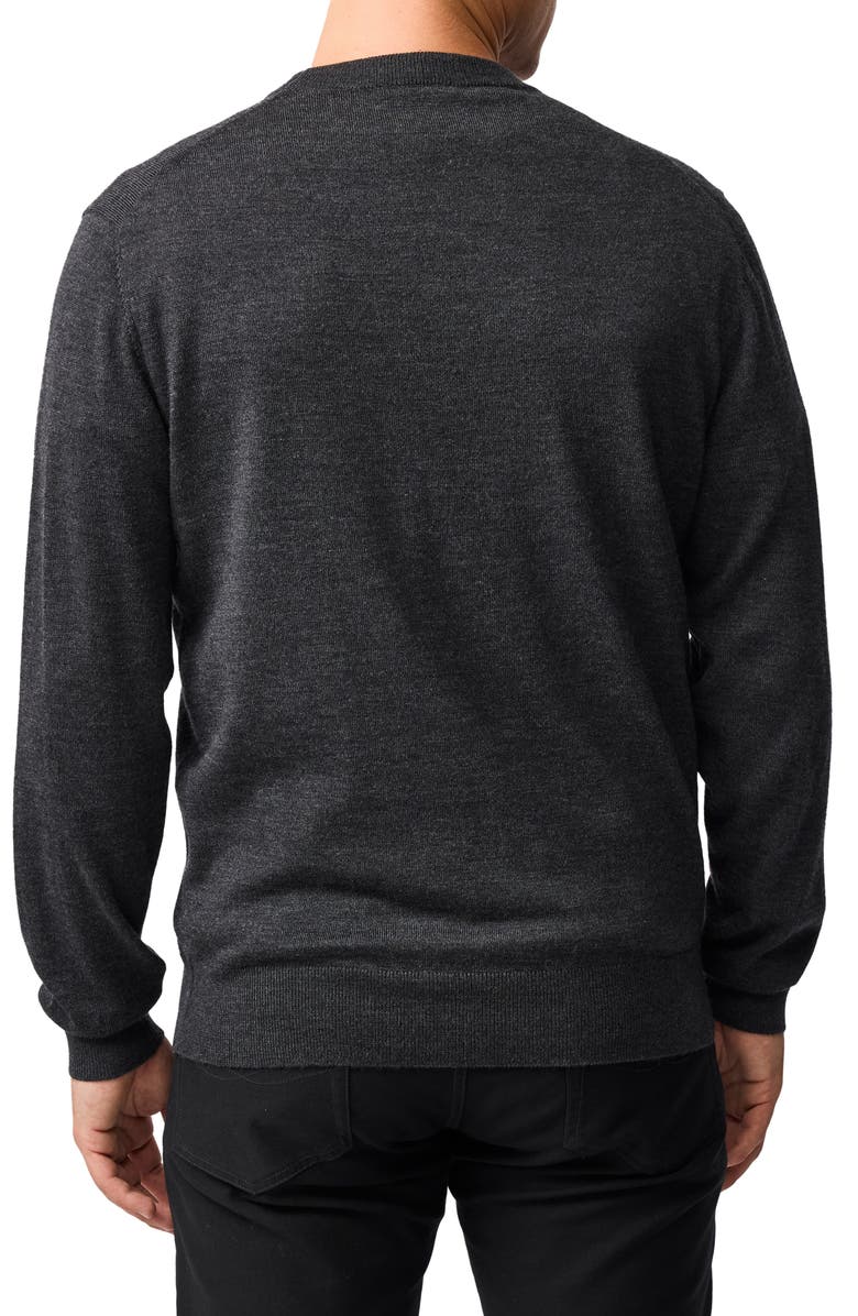 Rodd & Gunn York Bay Merino Wool Sweater, Alternate, color, Ash