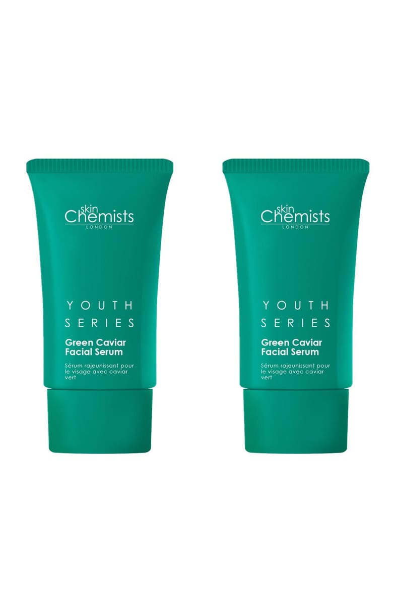 SKINCHEMISTS Youth Series Green Caviar Facial Serum 30ml x 2 Duo Set, Main, color, White