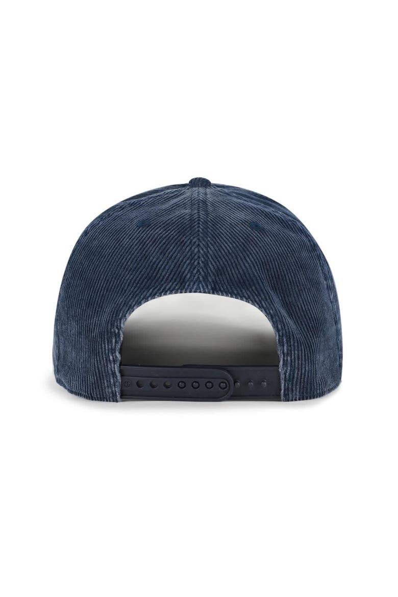 Men's '47  Navy Syracuse Orange Reclaim Snow Wash Corduroy Hitch Adjustable Hat, Alternate, color, Navy