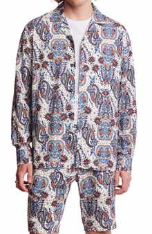 PAISLEY & GRAY Trim Fit Long Sleeve Camp Shirt