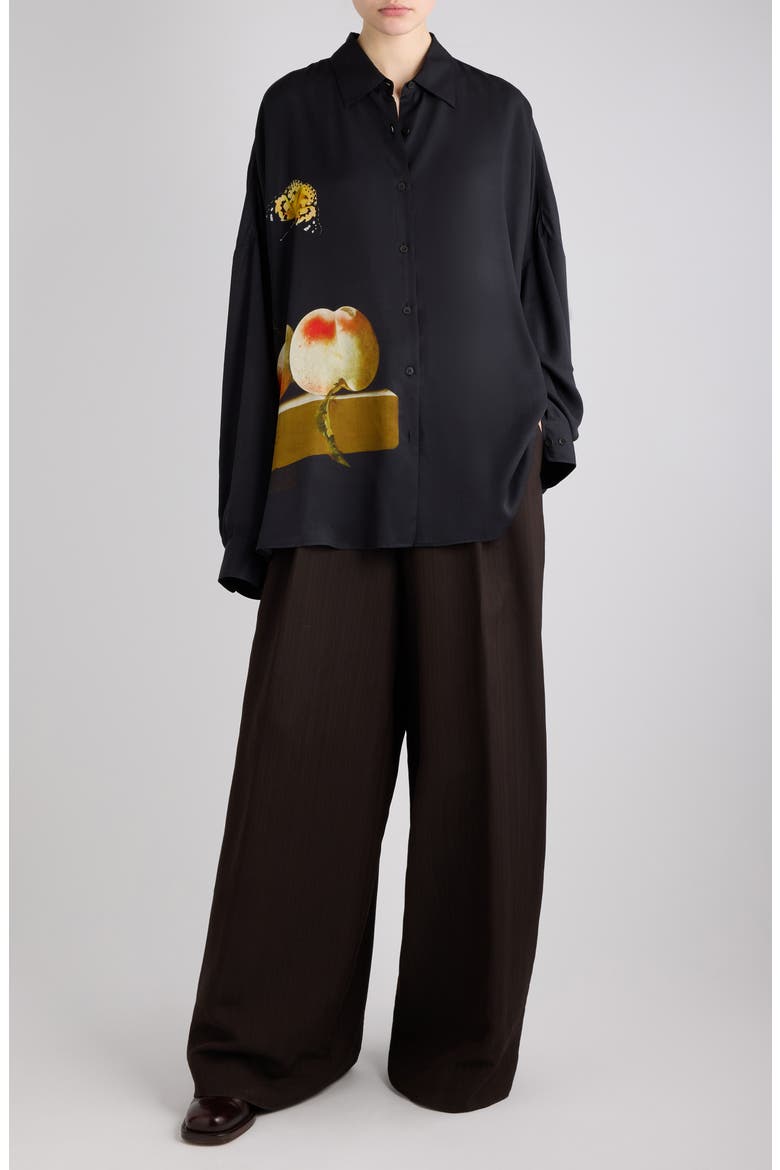 Casia Graphic Oversized Shirt, Alternate, color, DESSIN B