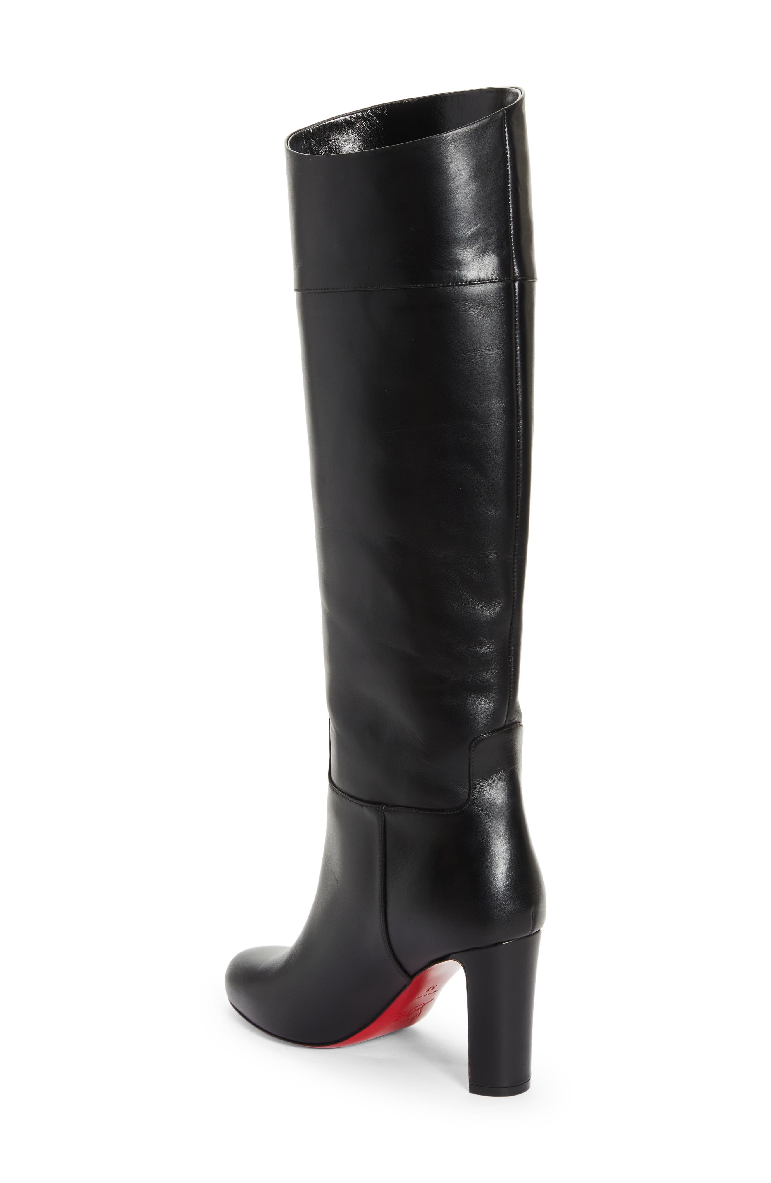 Christian Louboutin Loo Boot, Alternate, color, Black
