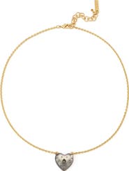 Kurt Geiger London Resin Heart Pendant Necklace