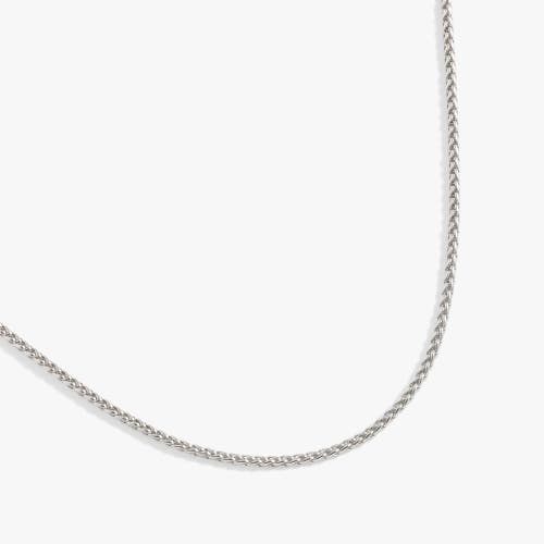 Alex And Ani Wheat Chain Layering Necklace In Silver